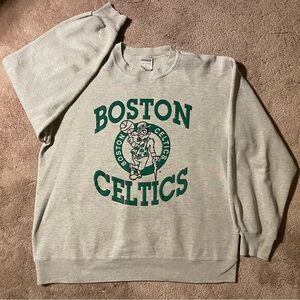 Boston Celtics Gray Sweater Vintage